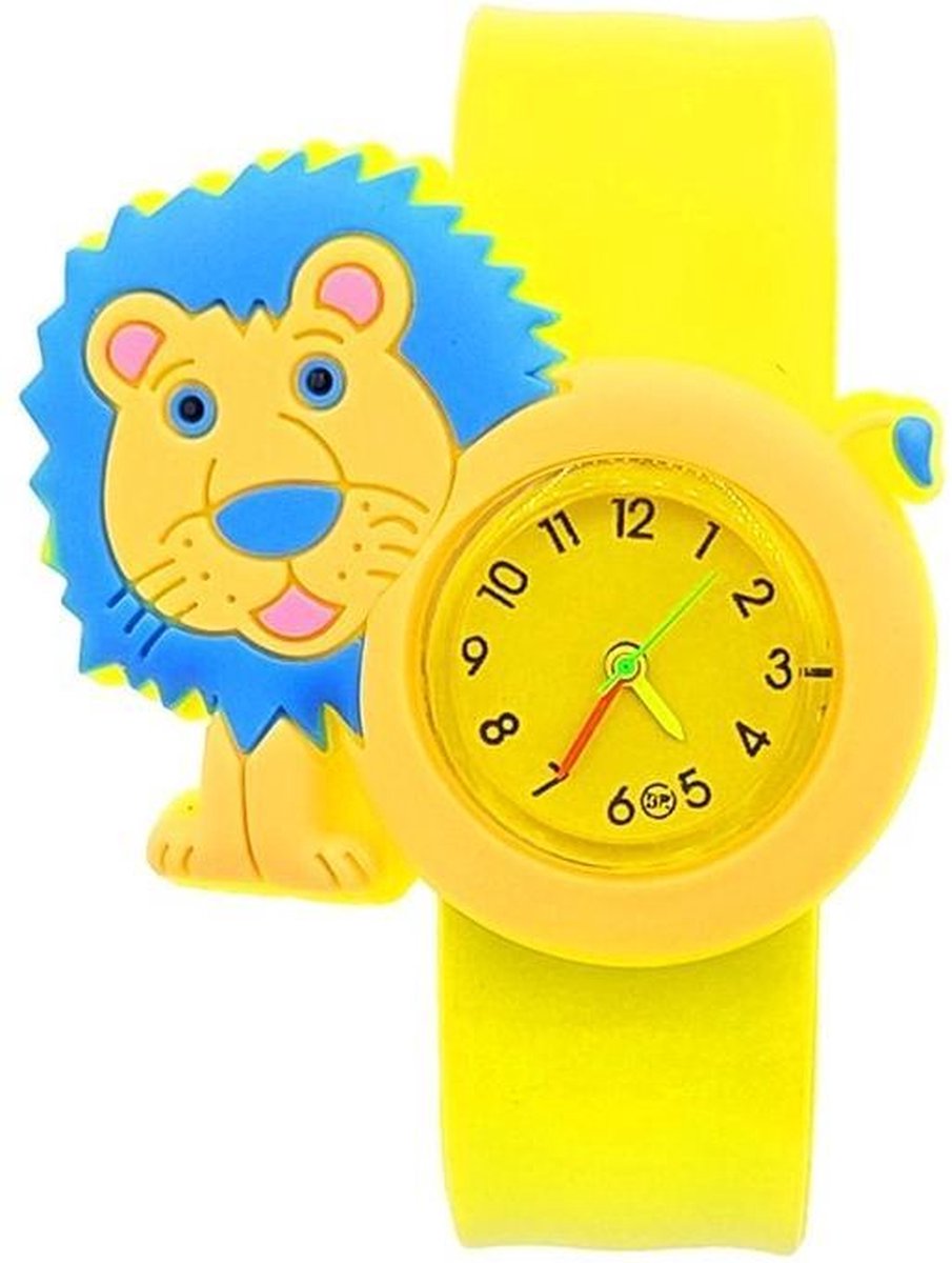 Leeuw horloge met een slap on bandje
