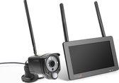 Technaxx TX-128 Bewakingscamera set met 7" Touchscreen - FullHD indoor / outdoor camera - opnamefunctie, infrarood, App bediening