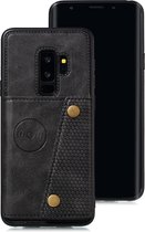 Samsung Galaxy S9 Card Case | Hoogwaardig PU Leren Hoesje | Kaarthouder | Telefoonhoesje | Zwart