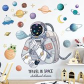 Muursticker | Astronaut | Wanddecoratie | Muurdecoratie | Slaapkamer | Kinderkamer | Babykamer | Jongen | Meisje | Decoratie Sticker