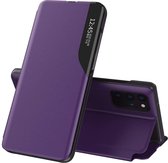 Smart View Window Flip Cover met Magneetsluiting voor Galaxy S20 Plus - Violet