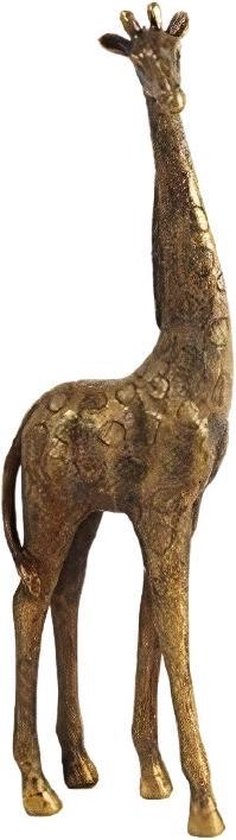 Giraf – Polyserin- goud – 44cm – Beeld – Decoratie