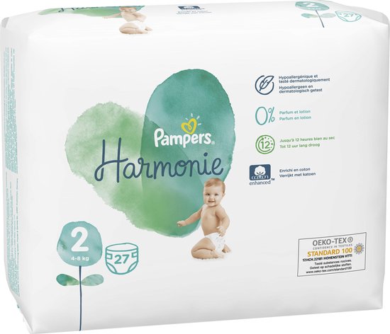 Pampers New Baby Harmonie 48 Couches Taille 2 (4-8 kg)