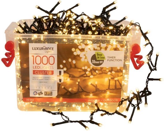 bevestig alstublieft Lenen Bladeren verzamelen Kerstverlichting - 1000 LED - 25 meter - Warm Wit | bol.com