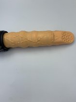 Mega prijs deal Hydas - Grote realistische Vibrator - Stevig en groot formaat  ca 22 cm - voelt goed in de hand - Multi speed - Huidskleur - Neutrale verpakking - art 806 - met gratis batteri