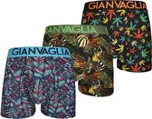 GIANVAGLIA® - Boxershort - Flower - 3 Pack - Maat XL