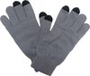 Handschoen grijs met zwarte toppen