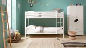 Woodworld stapelbed Demie - 90 x 200 cm - wit