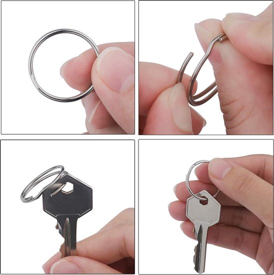 Doodadeals® Porte-clés - Porte-clés - 25 mm - 20 pièces