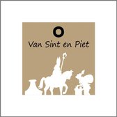 Luxe cadeau kaartjes - Sinterklaas Label - Bloemenkaartje - 20 stuks - Cadeau Kaartjes - Met Boorgaatje