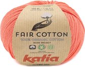 Katia Fair Cotton 44 - donker zalmoranje - 1 bol = 50 gr. = 155 m. - 100% biol. katoen