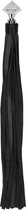 Sparkling Pointed Handle Leather Flogger - Black