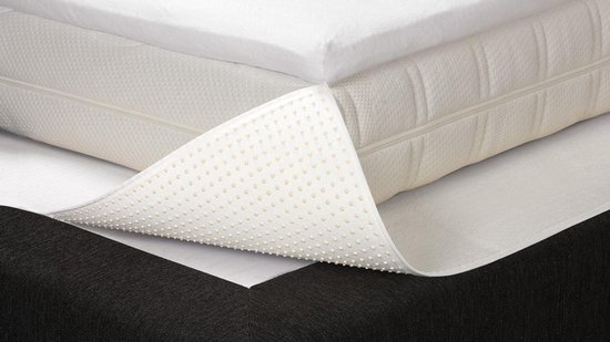 Beter Bed Protection Package Box Spring for Topper - Molleton et coussin de matelas antidérapant - 140x200x10 cm