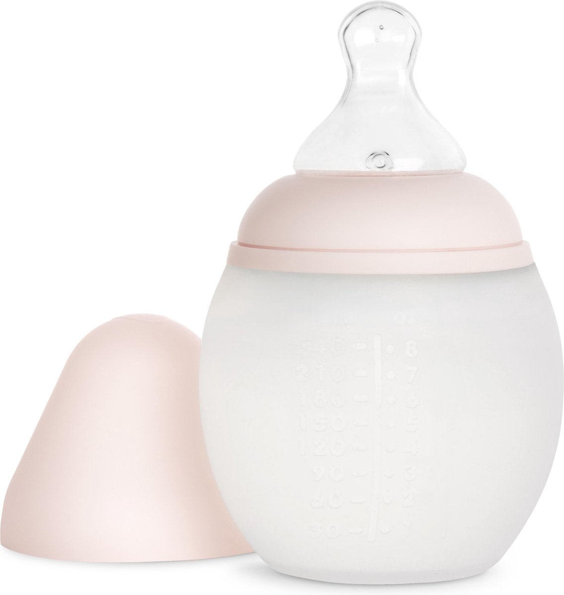Silicone Babyfles 240 ml (05 Oz) Nude | Elhée