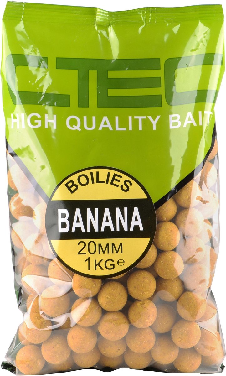 Boilies karper | 20 mm | Banaan smaak | 1 kilo | Spro C-Tec | bol.com