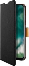 Huawei P Smart (2020) Hoesje - Xqisit - Slim Serie - Kunstlederen Bookcase - Zwart - Hoesje Geschikt Voor Huawei P Smart (2020)