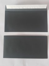 25x Zwarte envelop DL (229mm x 114mm) 120 gr/m