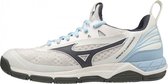 Mizuno Wave Luminous Dames - Sportschoenen - wit/lichtblauw - maat 42.5