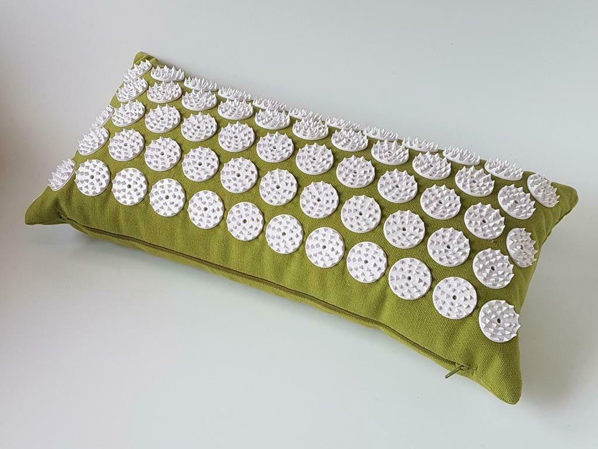 Goedkoopste Om Namaste Spijkermat Acupressuur Nekkussen - Groen - Acupressuur mat - Acupressure mat – Kussen