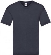 Fruit Of The Loom Heren Originele V-hals T-shirt (Navy)