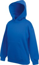 Fruit Of The Loom Kinder Unisex Premium 70/30 Sweatshirt met Capuchon / Hoodie (Royaal Blauw)