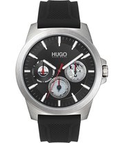 Hugo Twist 1530129 Horloge - Siliconen - Zwart - Ø 44 mm
