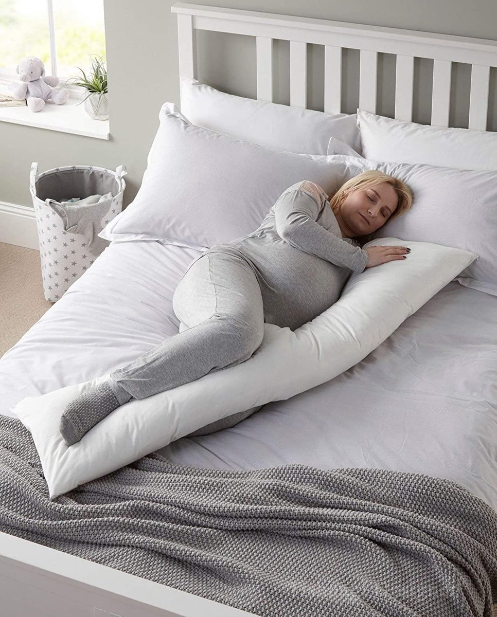 Osteomedix® - Ergonomisch Lichaamskussen - Zwangerschapskussen - Voedingskussen - Kniekussen - Body Pillow met afneembare comforthoes