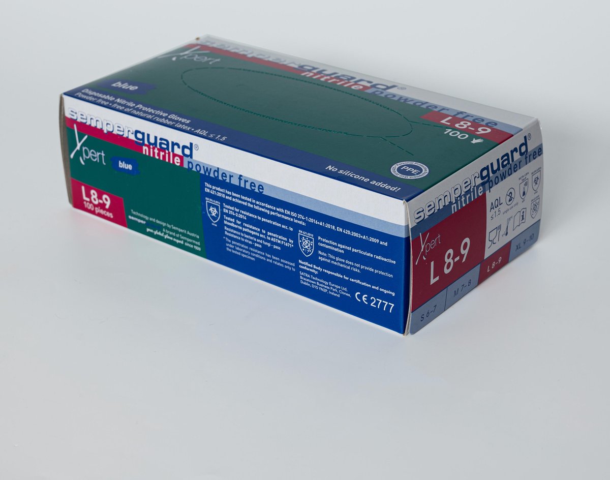 Semperguard Handschoenen Nitril poedervrij - 100 stuks