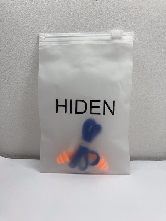 Hiden | Herbruikbare Oordoppen - 25 DB| Oranje - Hiden
