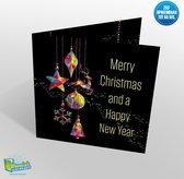 Muziekwenskaart - Kerst modern – zelf opneembaar – 60 seconden – 21x21cm – hoge kwaliteit – inclusief envelop