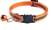 Kattenhalsband met belletje - Oranje - Nylon - Halsband - Kitten - Kat - Poes - Halsbandje - Halsbandjes - Halsbanden