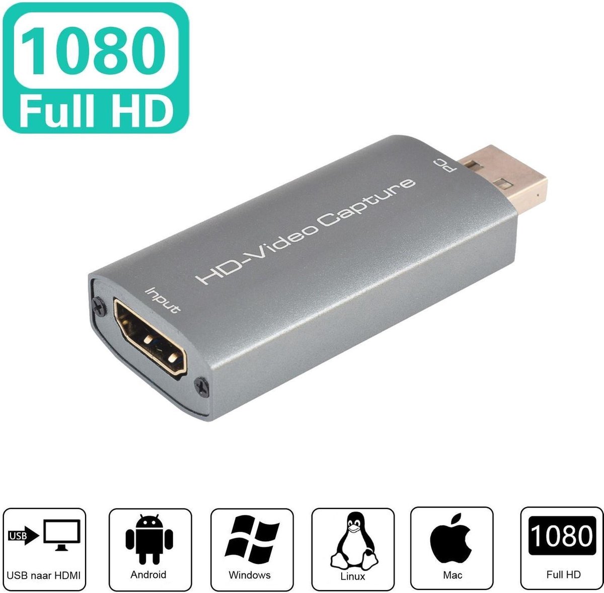 Smartzo - HDMI Capture Card - Grijs - HDMI naar USB - Video Capture -  Opnemen,... | bol.com