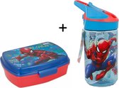 Spiderman broodtrommel met Tritan drinkfles
