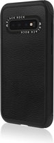 Black Rock Cover Robust Real Leather Voor Samsung Galaxy S10 Zwart