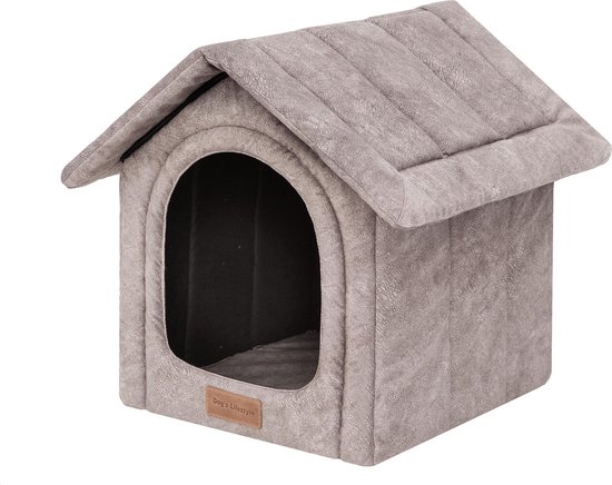 Dogs Lifestyle hondenhuisje misty taupe XS