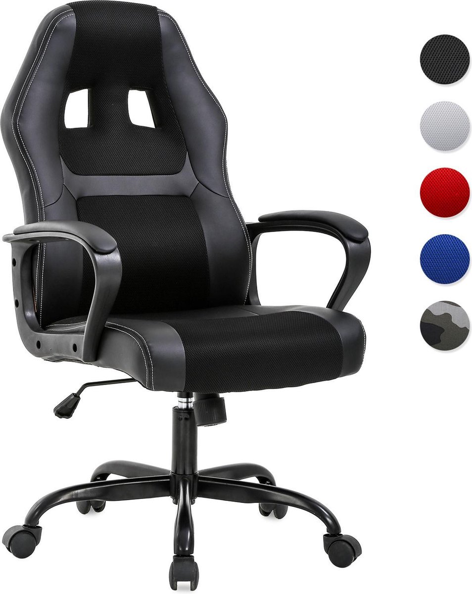 Best Office OCSV61Black Ergonomische gaming stoel, PU