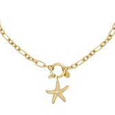 Damesketting zeester - Goudkleurige ketting - Damesketting - Moederdag cadeau - Zeester ketting - Ketting goudkleurig - Stylefever