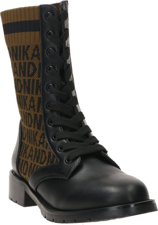 Nik Nik Meisjes Veterboots Brandy Jacquard Boots Zwart Maat 33 bol