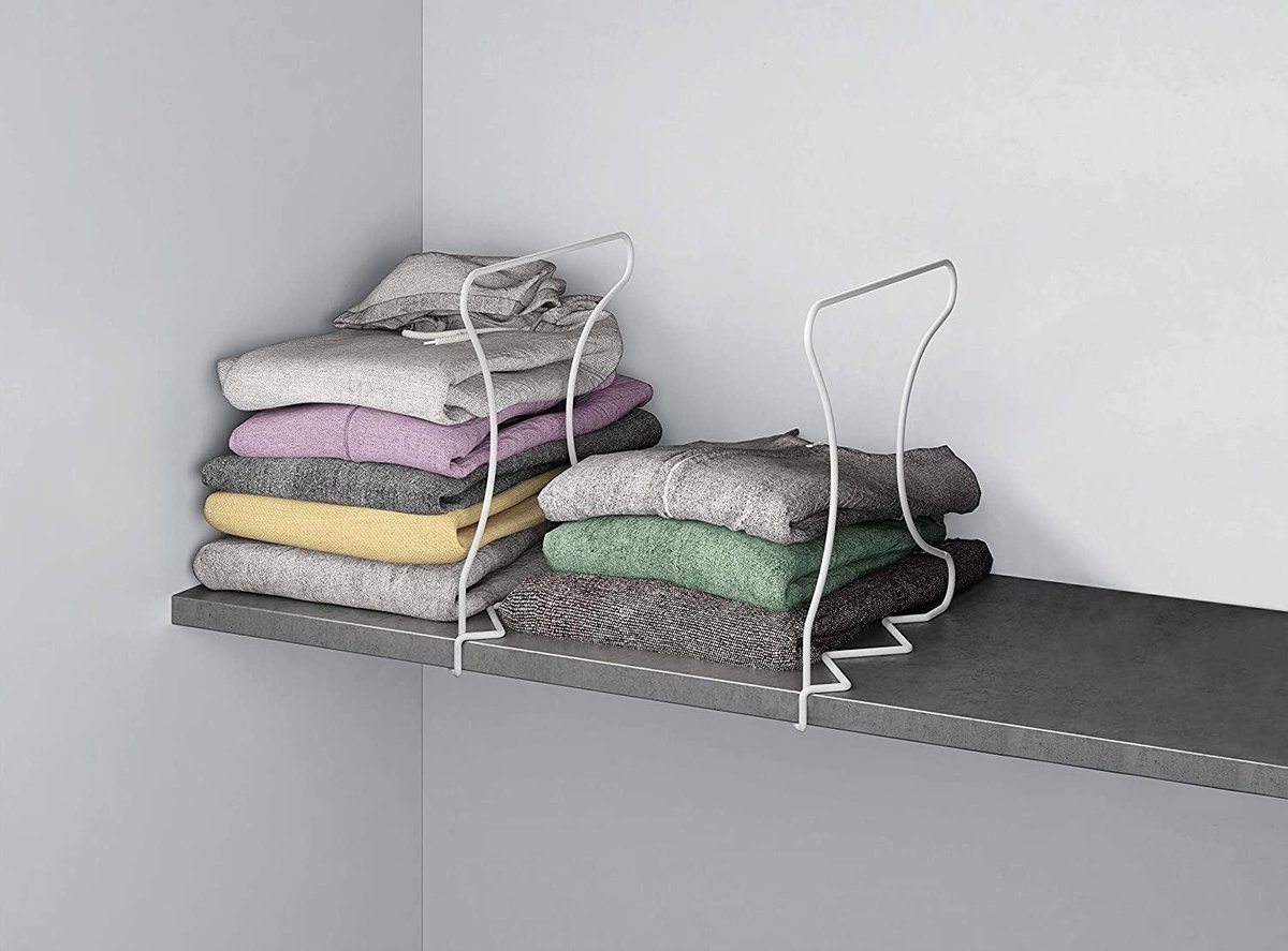 Verstelbare Kastplanken, Kastplankverdeler, Geen Ponsen Kast Plank Organizer Antislip Kastinleg Rekken Kledingkastverdelers Separator Voor Kasten Boekenkasten