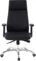 Pippa Design bureaustoel draaistoel - zwart leer