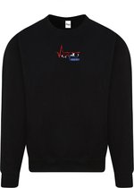 FitProWear Sweater Heren - Zwart - Maat XXL - Heren - Trui zonder capuchon - Sweater - Hoodie - Trui - Sporttrui - Katoen / Polyester - Sportkleding - Casual kleding -