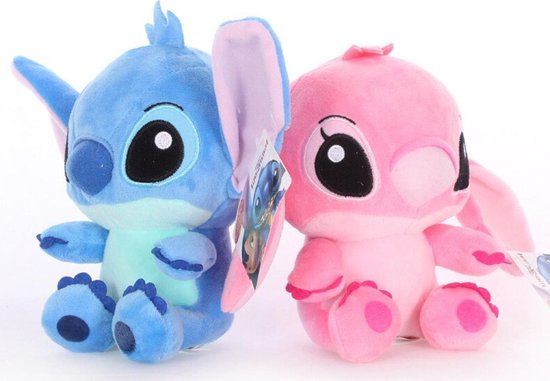 Cuddly set Stitch & Angel - Disney Lilo & Stitch peluche Stitch - 20 cm |  bol