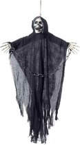 Smiffys - Hanging Reaper Skeleton Halloween Decoratie - Zwart