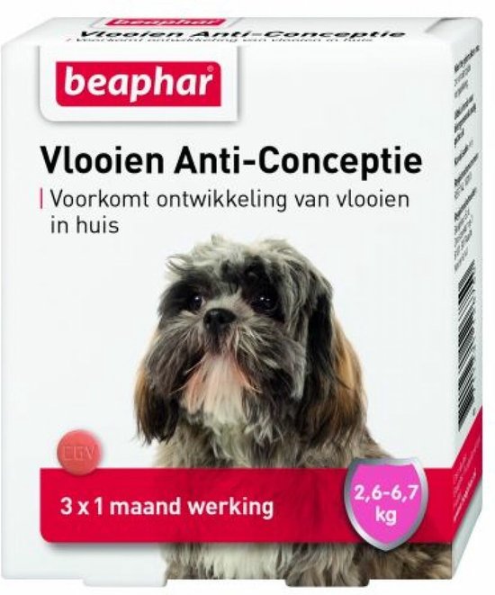 Beaphar Vlooien Anticonceptie - Kleine Hond 2.6-6.7 kg - 3 Tabletten |  bol.com