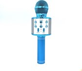 Kinder Karaoke Microfoon - Draadloos - Bluetooth Verbinding - Blauw Popster