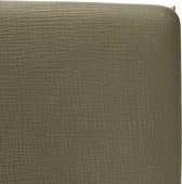 Cottonbaby hoeslaken wieg Cottonsoft kakigroen 40x80 cm