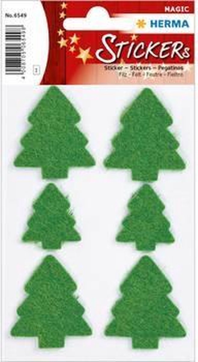 GROENE KERSTBOOMSTICKERS VILT 6549