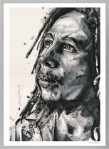 Poster - Bob Marley Painting - 71 X 51 Cm - Multicolor