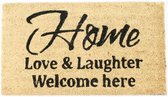 Home Love & Laughter Welcome Here Deurmat