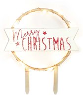 ScrapCooking Cake Topper Led Merry Christmas